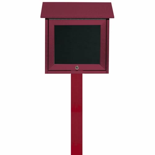 Park Ranger "Outpost" Series Bulletin Board with Mounting Post