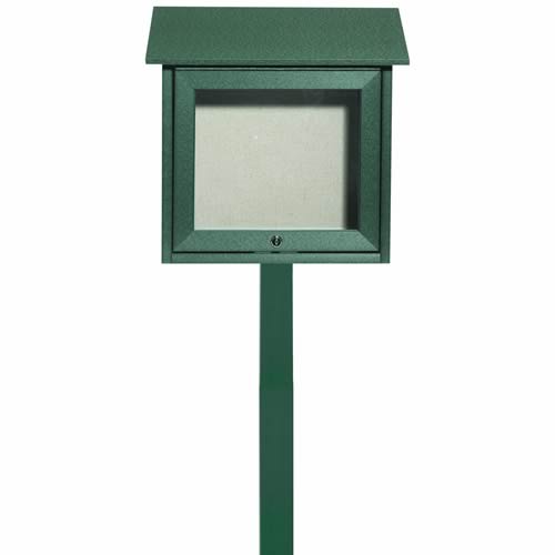 Park Ranger "Outpost" Series Bulletin Board with Mounting Post