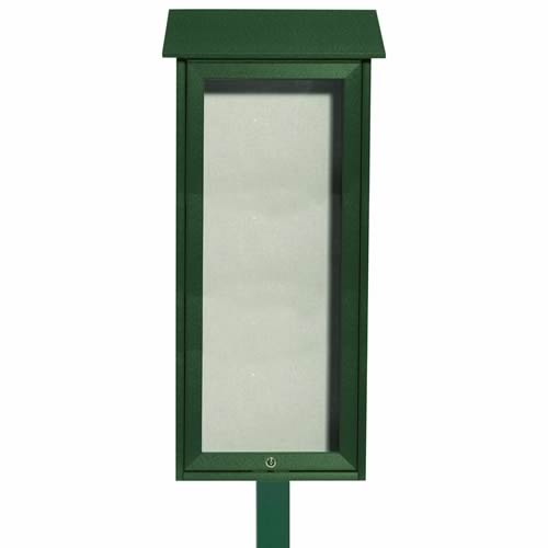 Park Ranger "Outpost" Series Bulletin Board with Mounting Post