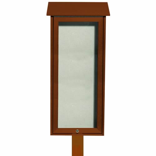 Park Ranger "Outpost" Series Bulletin Board with Mounting Post