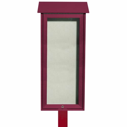 Park Ranger "Outpost" Series Bulletin Board with Mounting Post