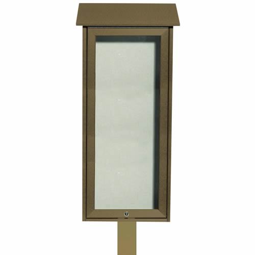 Park Ranger "Outpost" Series Bulletin Board with Mounting Post