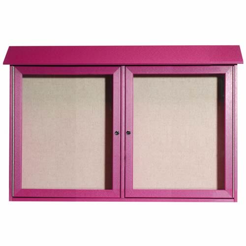 Park Ranger Series Two Door Hinged Door Bulletin Board