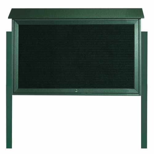 Park Ranger Series Top Hinged Single Door Letter Board with Mounting Posts