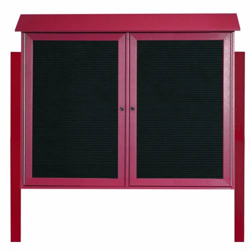 Park Ranger Series Two Door Hinged Door Letter Board with Mounting Posts