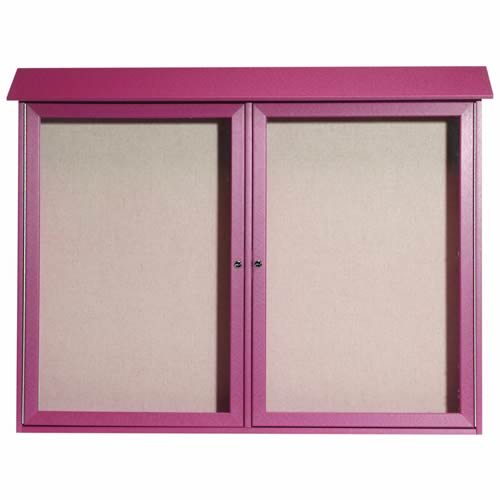 Park Ranger Series Two Door Hinged Door Bulletin Board