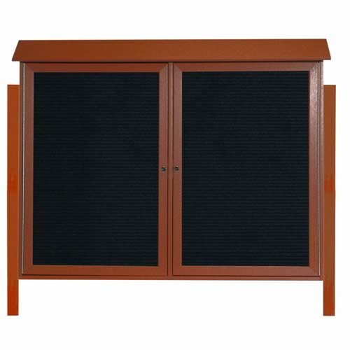 Park Ranger Series Two Door Hinged Door Letter Board with Mounting Posts