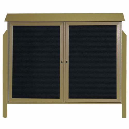 Park Ranger Series Two Door Hinged Door Letter Board with Mounting Posts