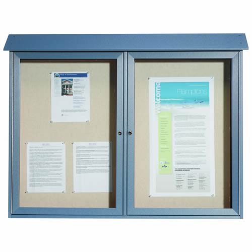 Park Ranger Series Two Door Hinged Door Bulletin Board