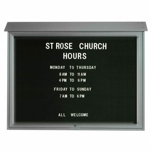 Park Ranger Series Top Hinged Single Door Letter Board