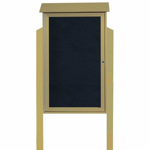 Park Ranger Series Single Hinged Door Letter Board with Mounting Posts