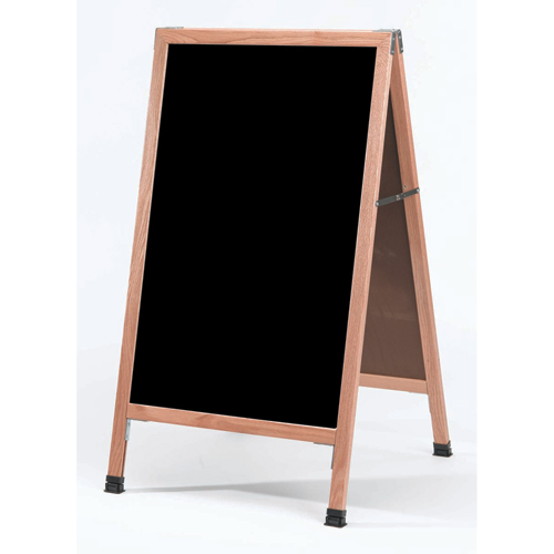 A-Frame Sidewalk Black Markerboards