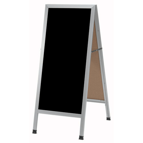 Slim A-Frame Sidewalk Black Markerboards