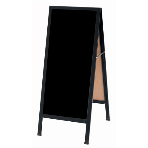Slim A-Frame Sidewalk Black Markerboards