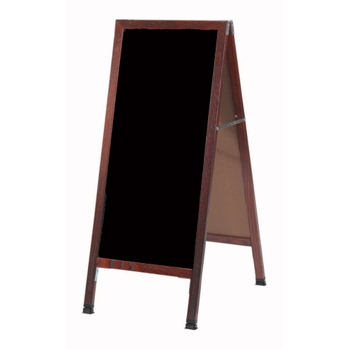 Slim A-Frame Sidewalk Black Markerboards