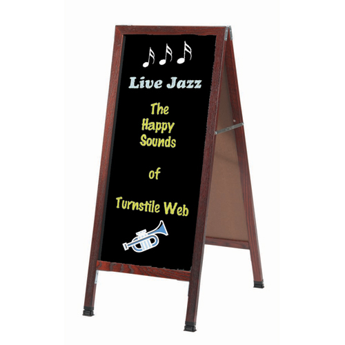 Slim A-Frame Sidewalk Chalkboards