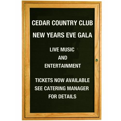 Indoor Enclosed Aluminum Changeable Letter Boards