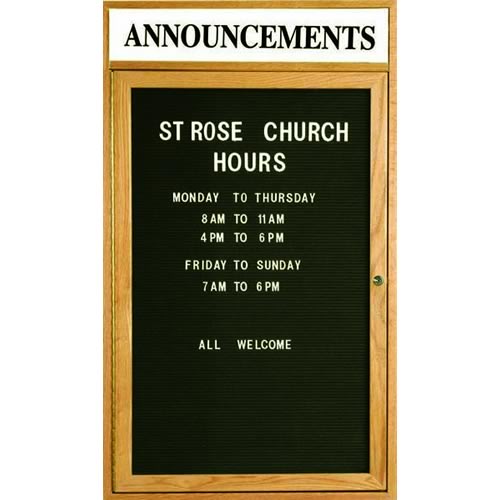 Indoor Enclosed Aluminum Changeable Letter Boards