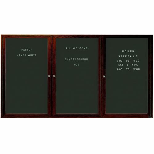 Indoor Enclosed Aluminum Changeable Letter Boards