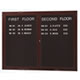 Indoor Directory Boards with Wood-Look Finish