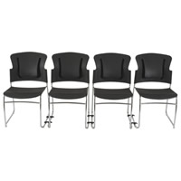 Ganging device is included to connect chairs.