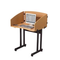 Economical Study Carrel, 44.5"H x 33"W x 25"D