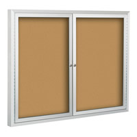 Standard Bulletin Board Cabinets with Hinged Doors