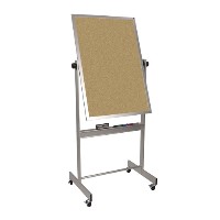 30"W Cork Board, Aluminum Frame