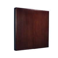 Deluxe Conference Room Cabinet - Mahogany Closed
