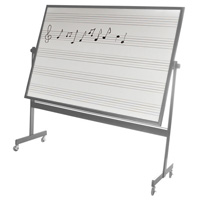 Music Lined Whiteboards. Wall Mounted and Freestanding, Rolling Boards.  Custom Sizes Available