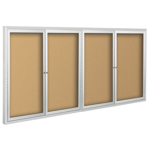 Standard Bulletin Board Cabinets with Hinged Doors