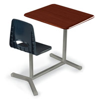 00911 - Astute Chair Hard Plastic Desk