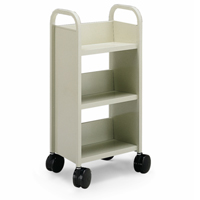 21096 - One-Sided Booktruck with 3 Sloping Shelves