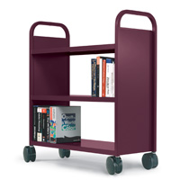 21100 - 3 Flat Shelf Booktruck