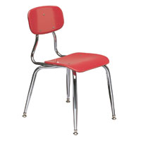 150 Series 3/8" Solid-Plastic Stacking Chair