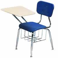 530 Series Chair Desks with Bookbasket