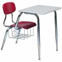 650 Series Combination Study Units with Bookbasket