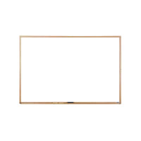 Porcelain Magnetic White Markerboards - Wood Trim