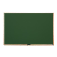 Porcelain Magnetic Chalkboard, Oak Wood Frame