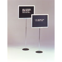 Height Adjustable Letter Board with Single Pedestal