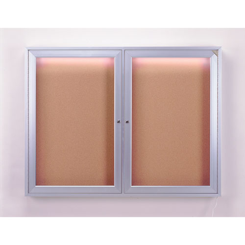 Enclosed Bulletin Boards with Concealed Lighting
