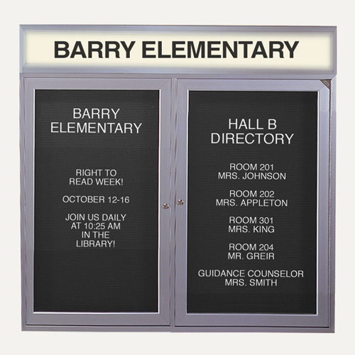 Enclosed Aluminum Changeable Letter Boards