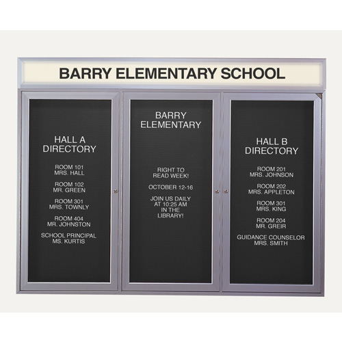 Enclosed Aluminum Changeable Letter Boards