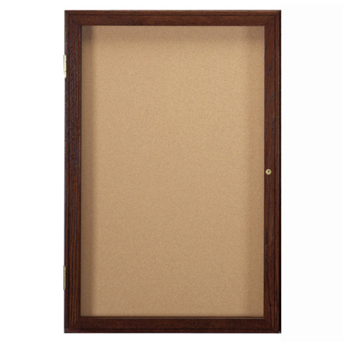 Enclosed Indoor Bulletin Boards with Wood Frame