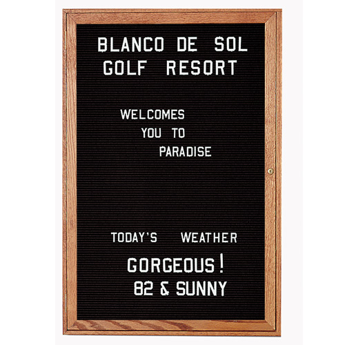 Indoor Enclosed Aluminum Changeable Letter Boards