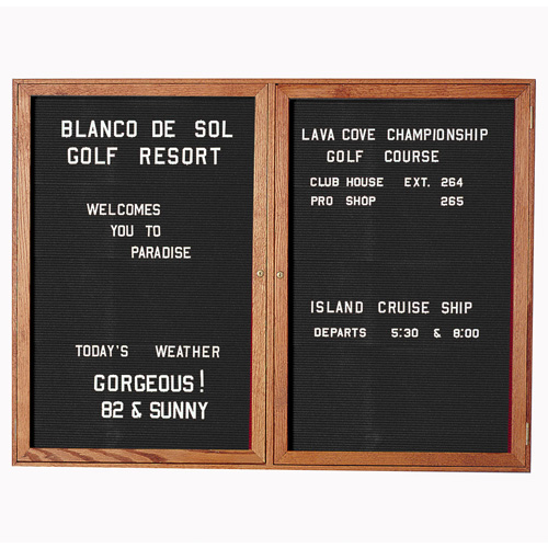 Indoor Enclosed Aluminum Changeable Letter Boards