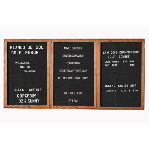 Indoor Enclosed Aluminum Changeable Letter Boards