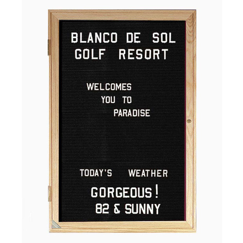 Indoor Enclosed Aluminum Changeable Letter Boards