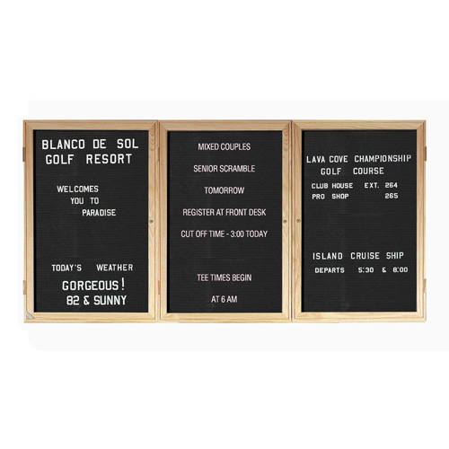 Indoor Enclosed Aluminum Changeable Letter Boards