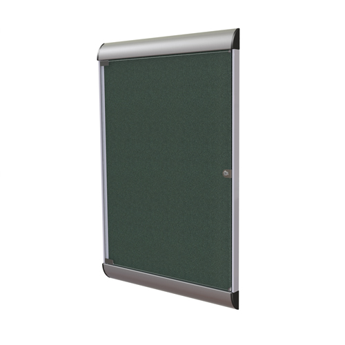 Silhouette Enclosed Tackboards PremaTek Vinyl Fabric